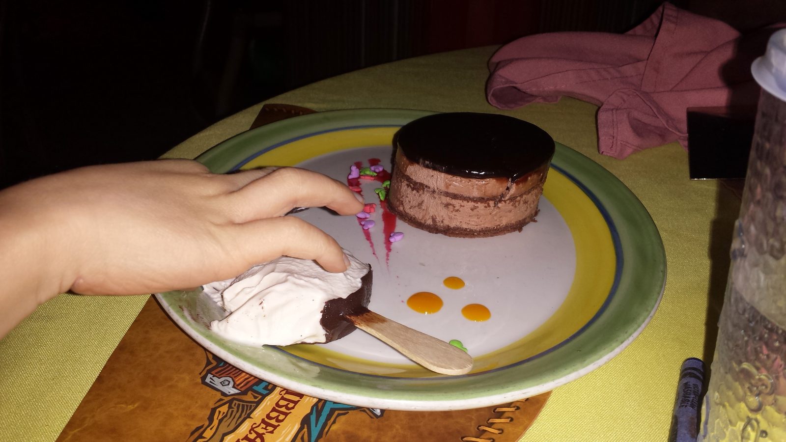 Dessert at the Pirate Night dinner