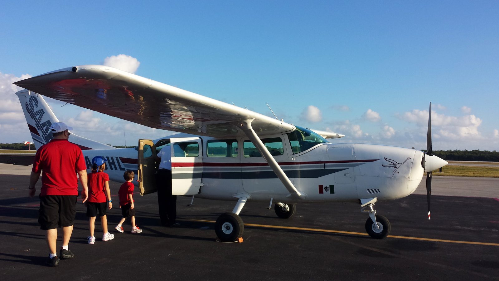 Walking out to the Cessna
