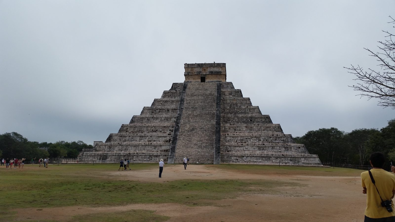 Our first look at El Castillo at Chichen Itza