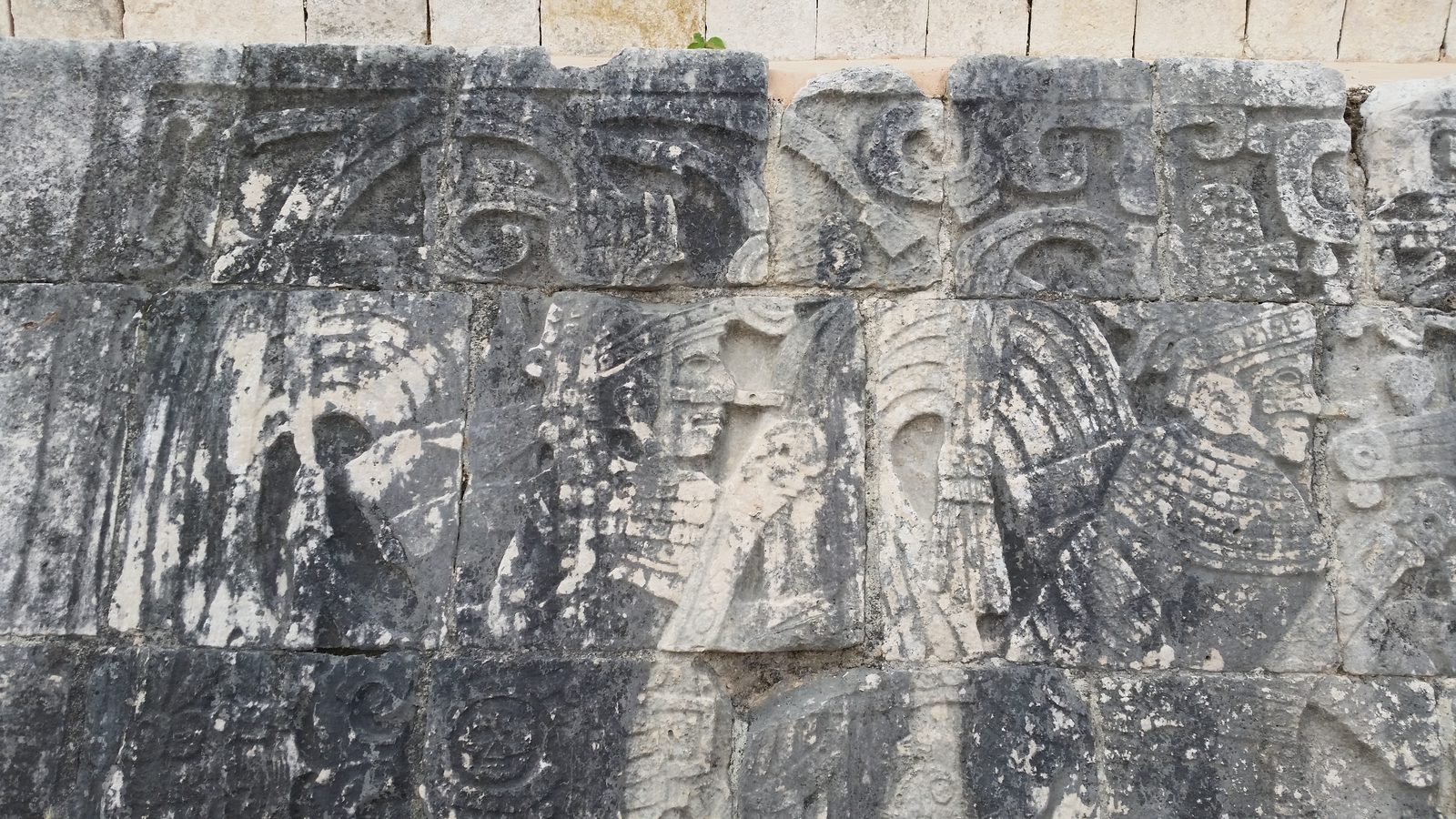 Carved relief on the Great Ball Court wall