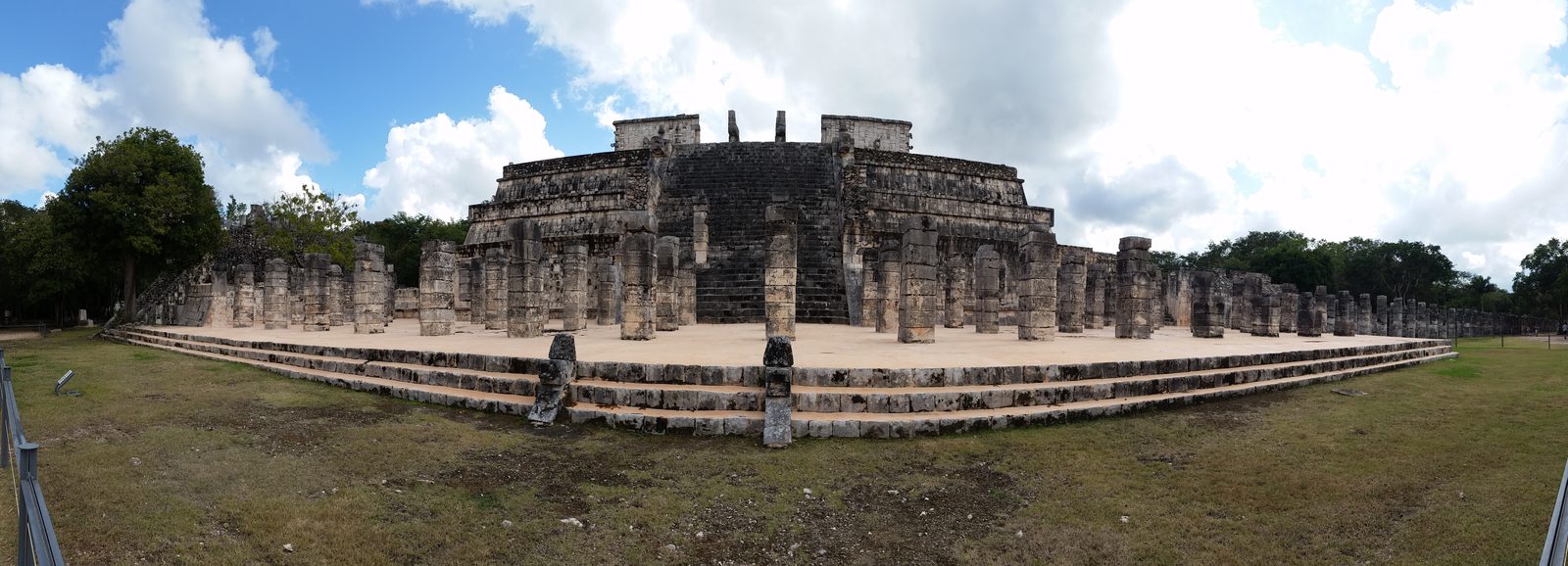 Columns at the Temple of the Warriors