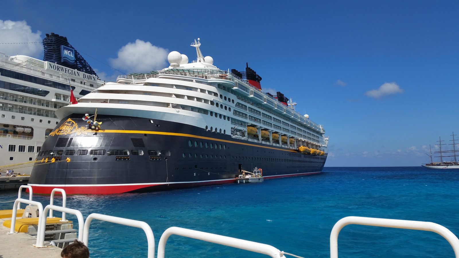 The Wonder at the pier in Cozumel