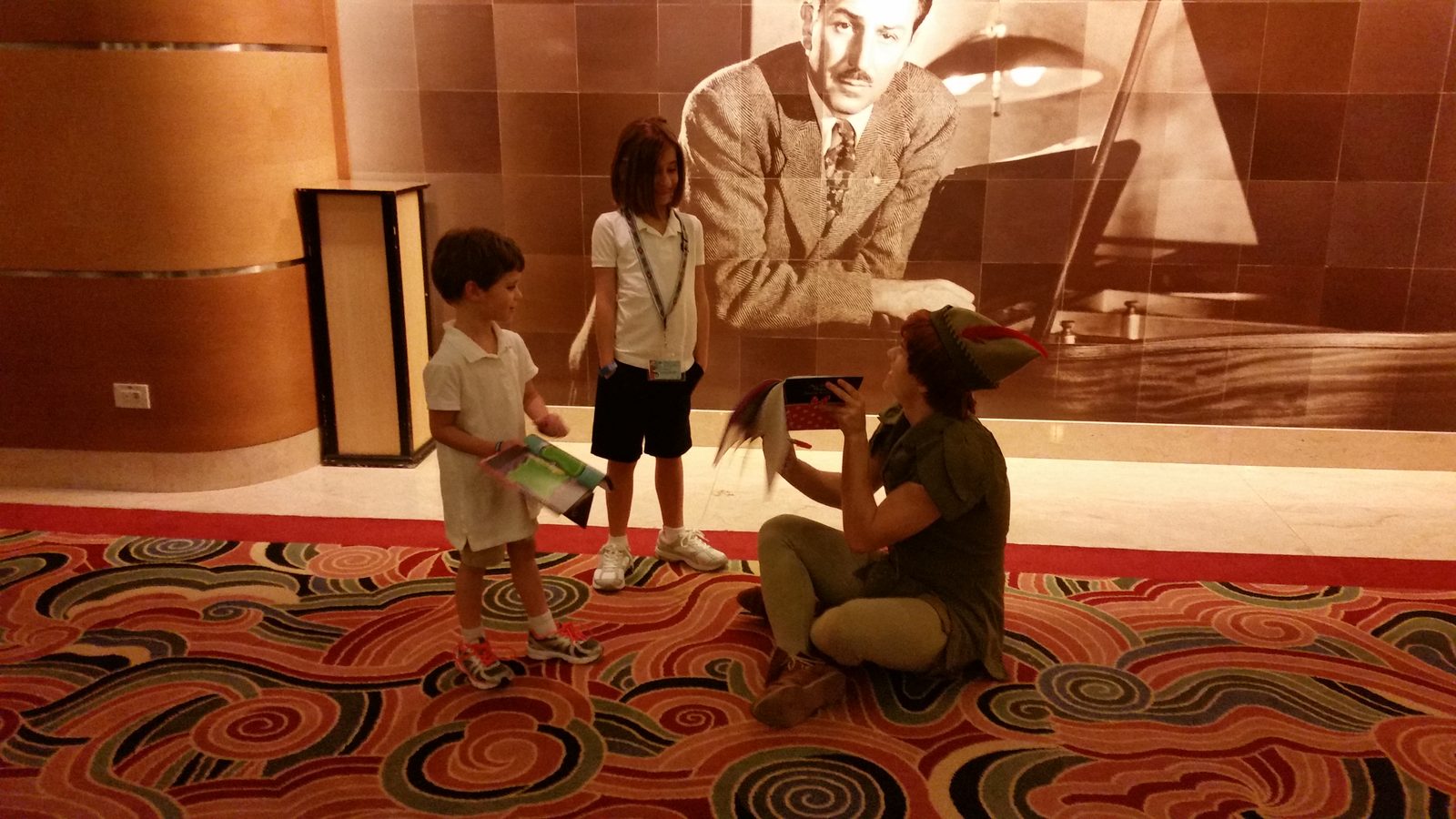 Thomas and Lisa with Peter Pan