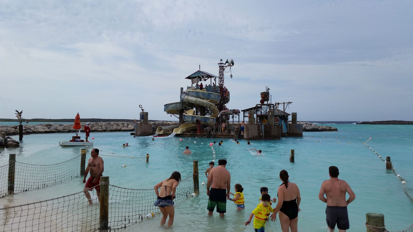Pelican Plunge from the swim area at Castaway Cay