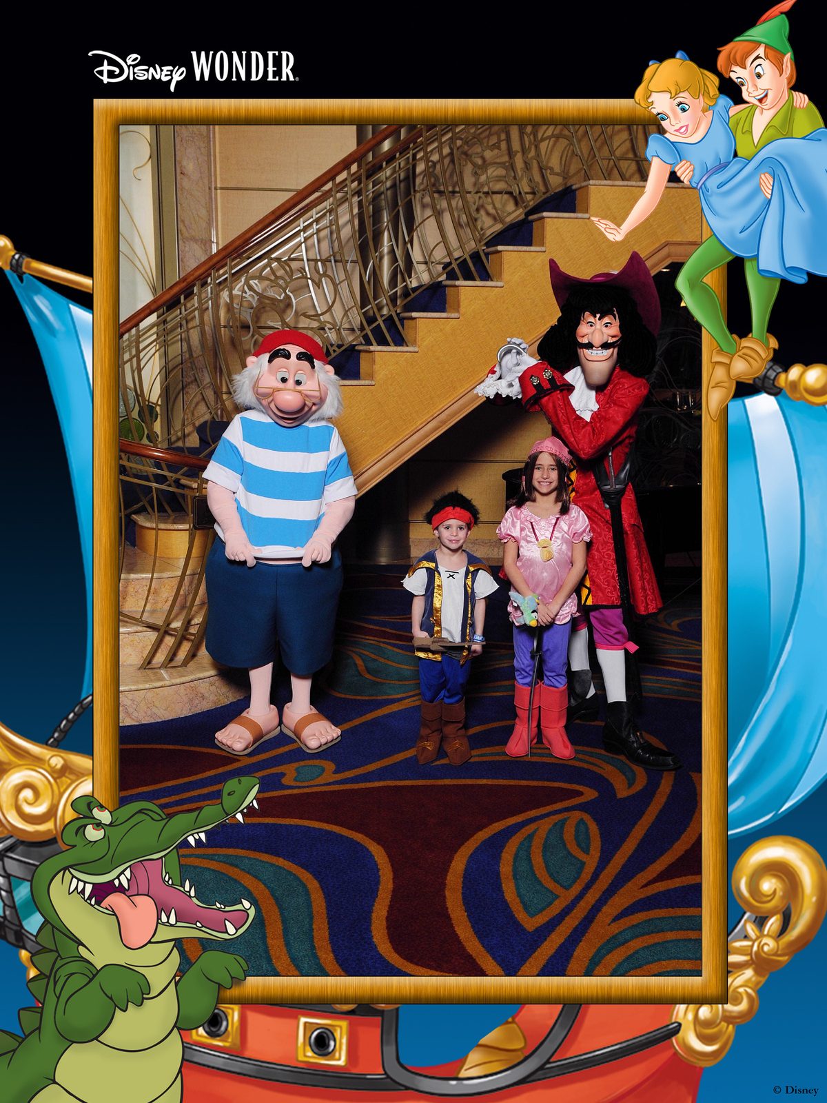Thomas and Lisa already in pirate costume