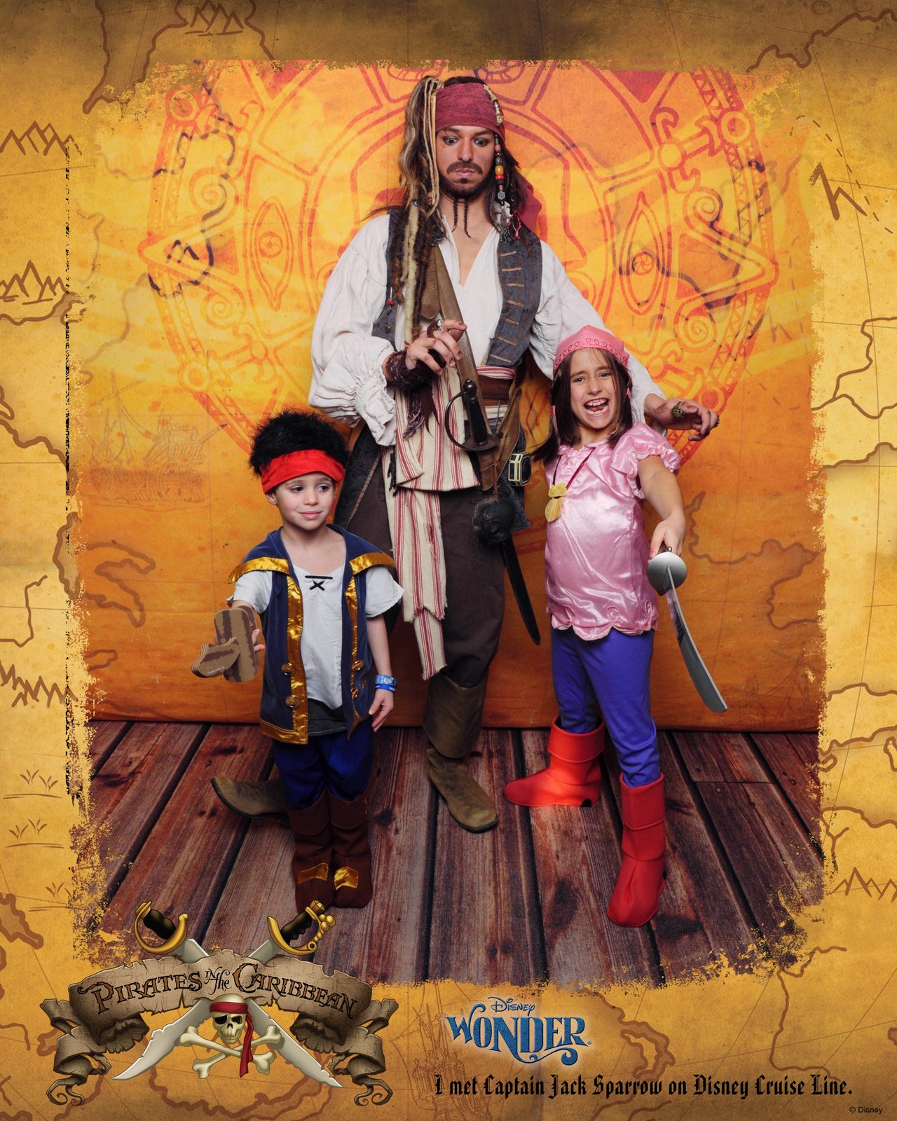 Thomas and Lisa meet Captain Jack Sparrow