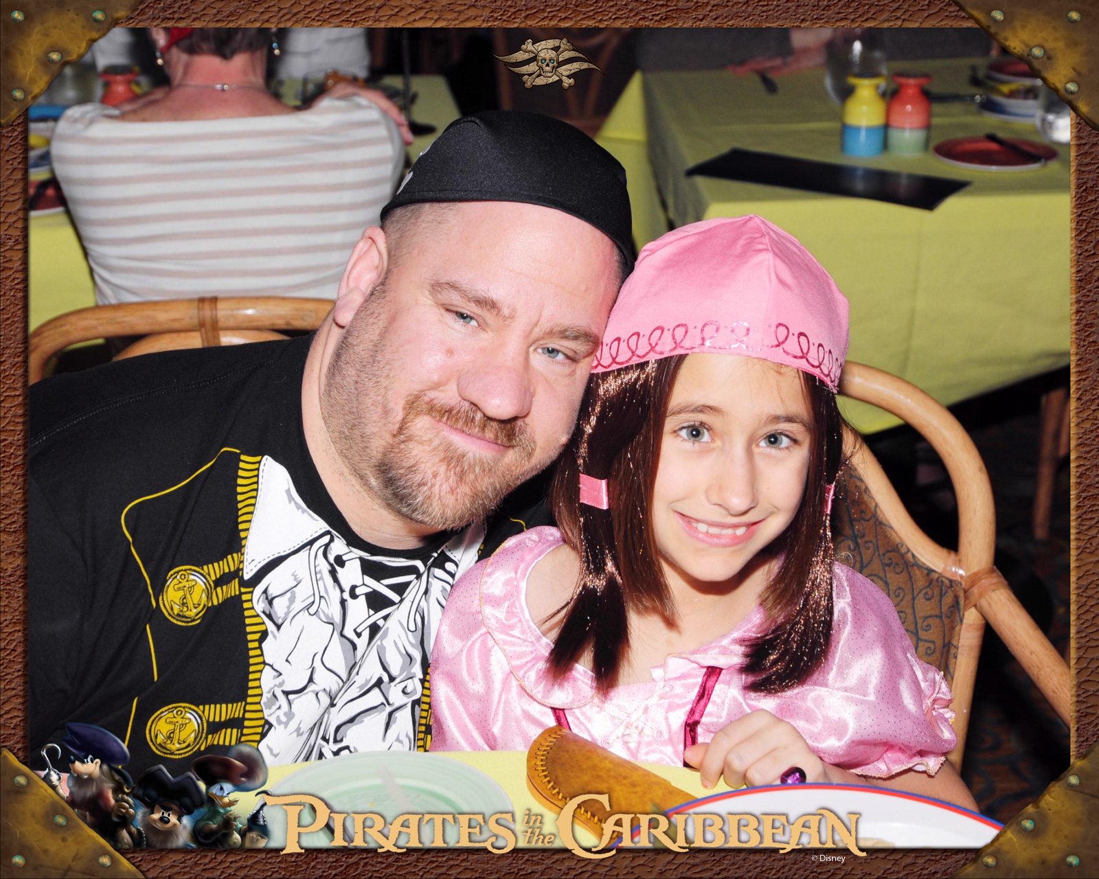 Lisa and Michael at dinner on Pirate Night