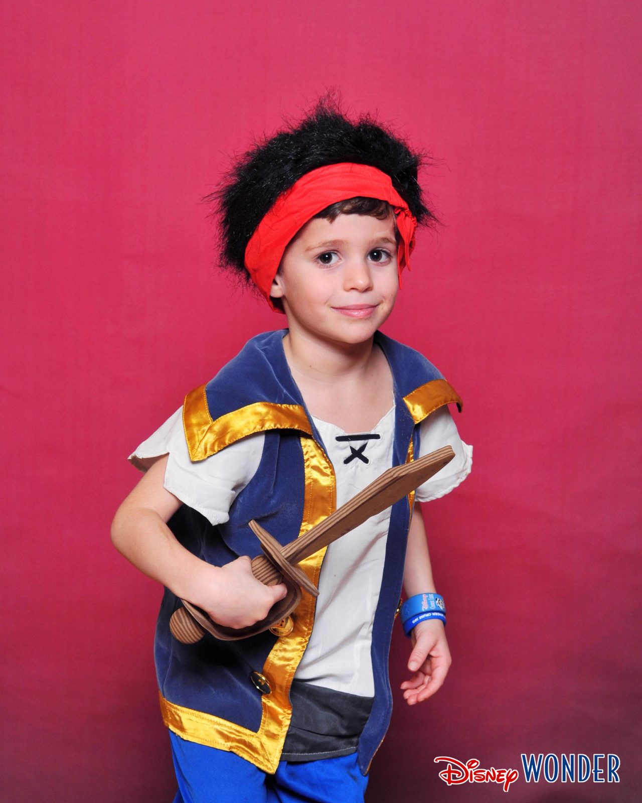 Thomas ready for Pirate Night on the Wonder