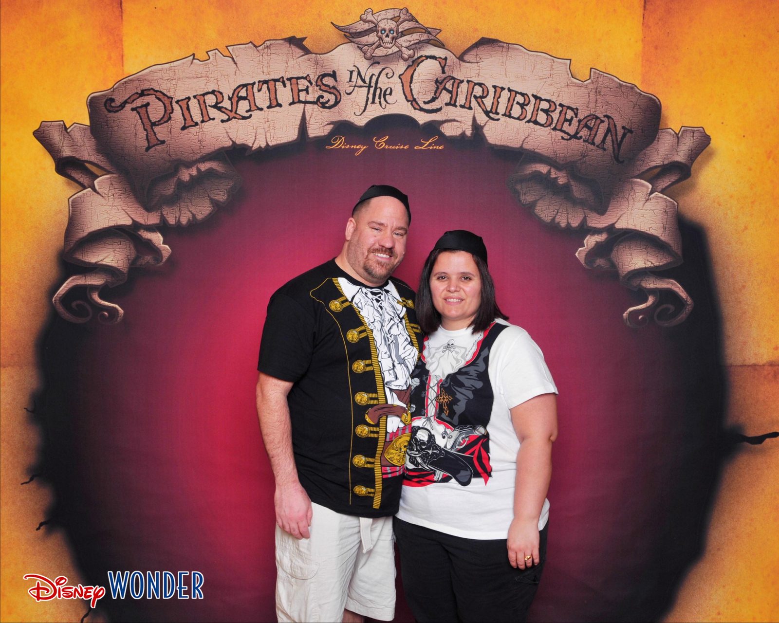 Kathy and Michael in our pirate gear