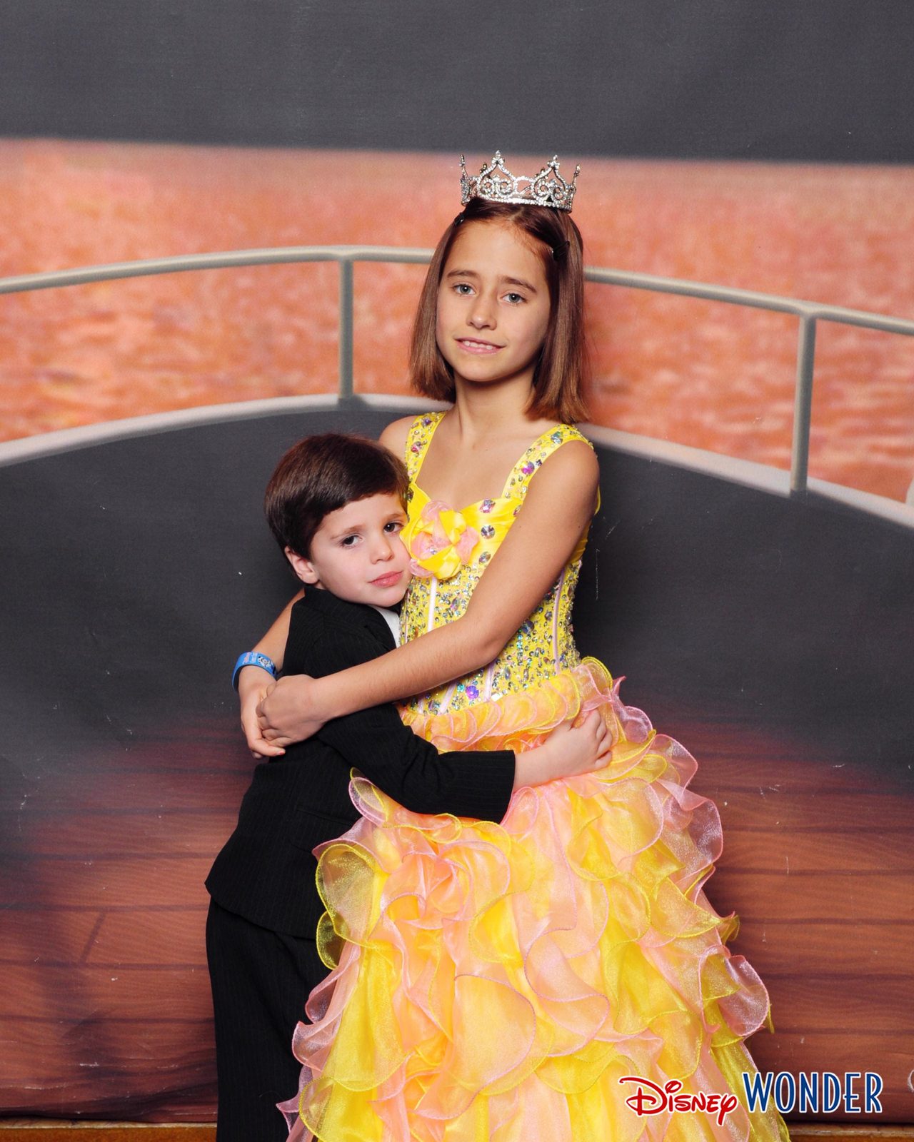 Thomas hugging Lisa on formal night