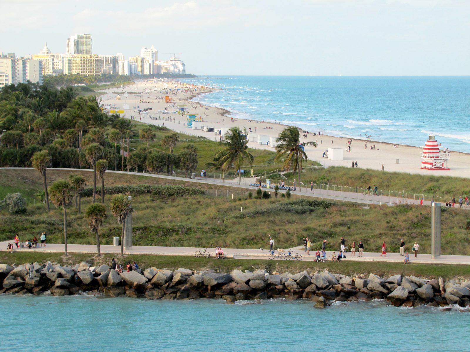 South Beach seen from the ship