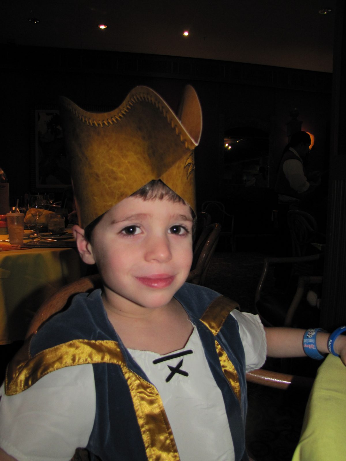 Thomas in his pirate hat