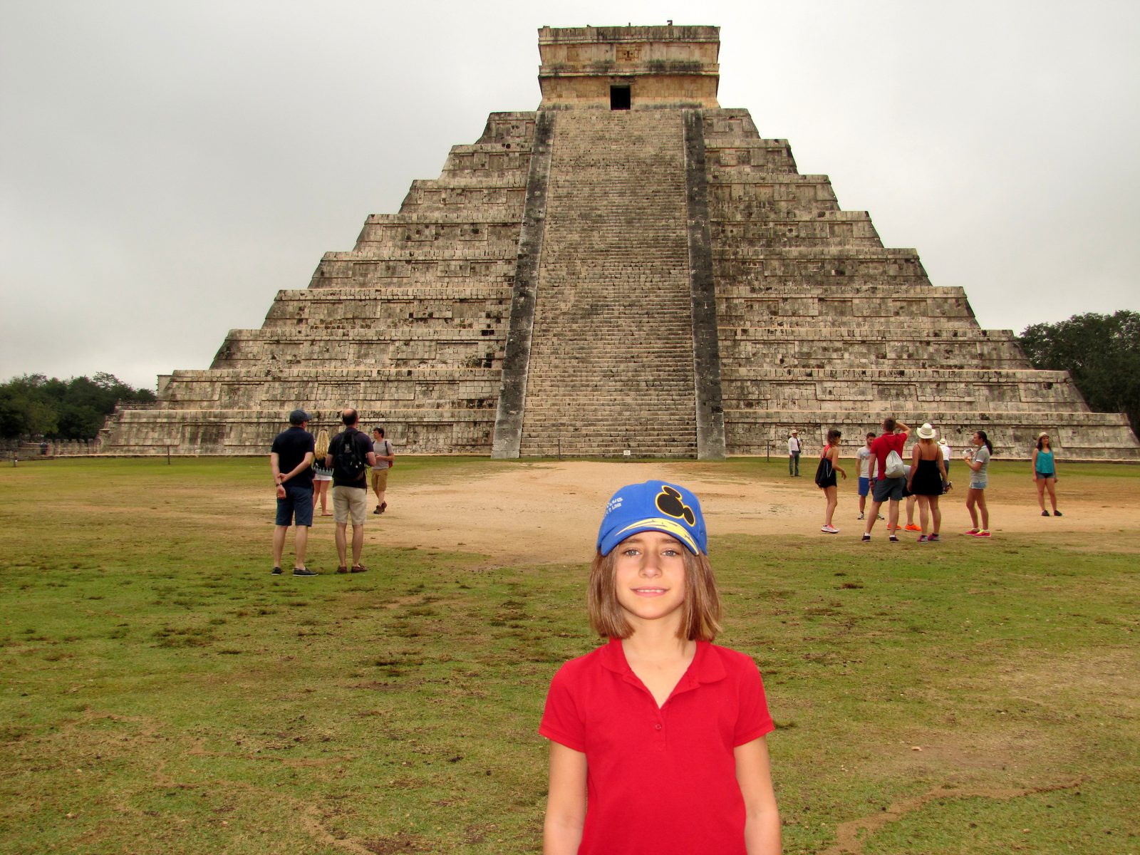 Lisa in front of El Castillo