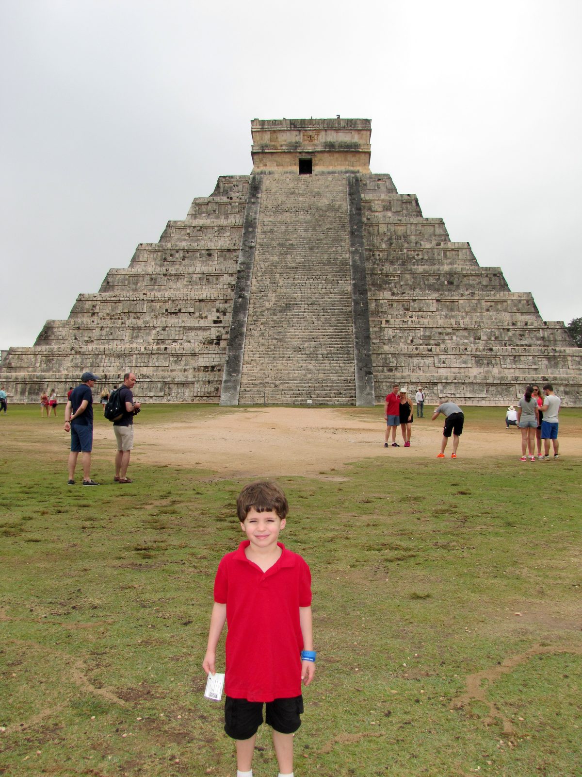Thomas in front of El Castillo at Chichen Itza