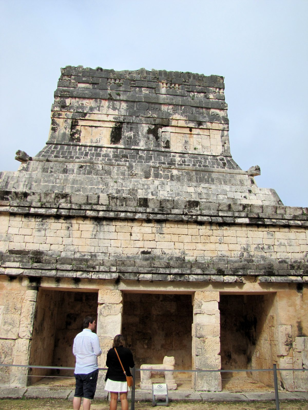 A columned temple at Chichen Itza