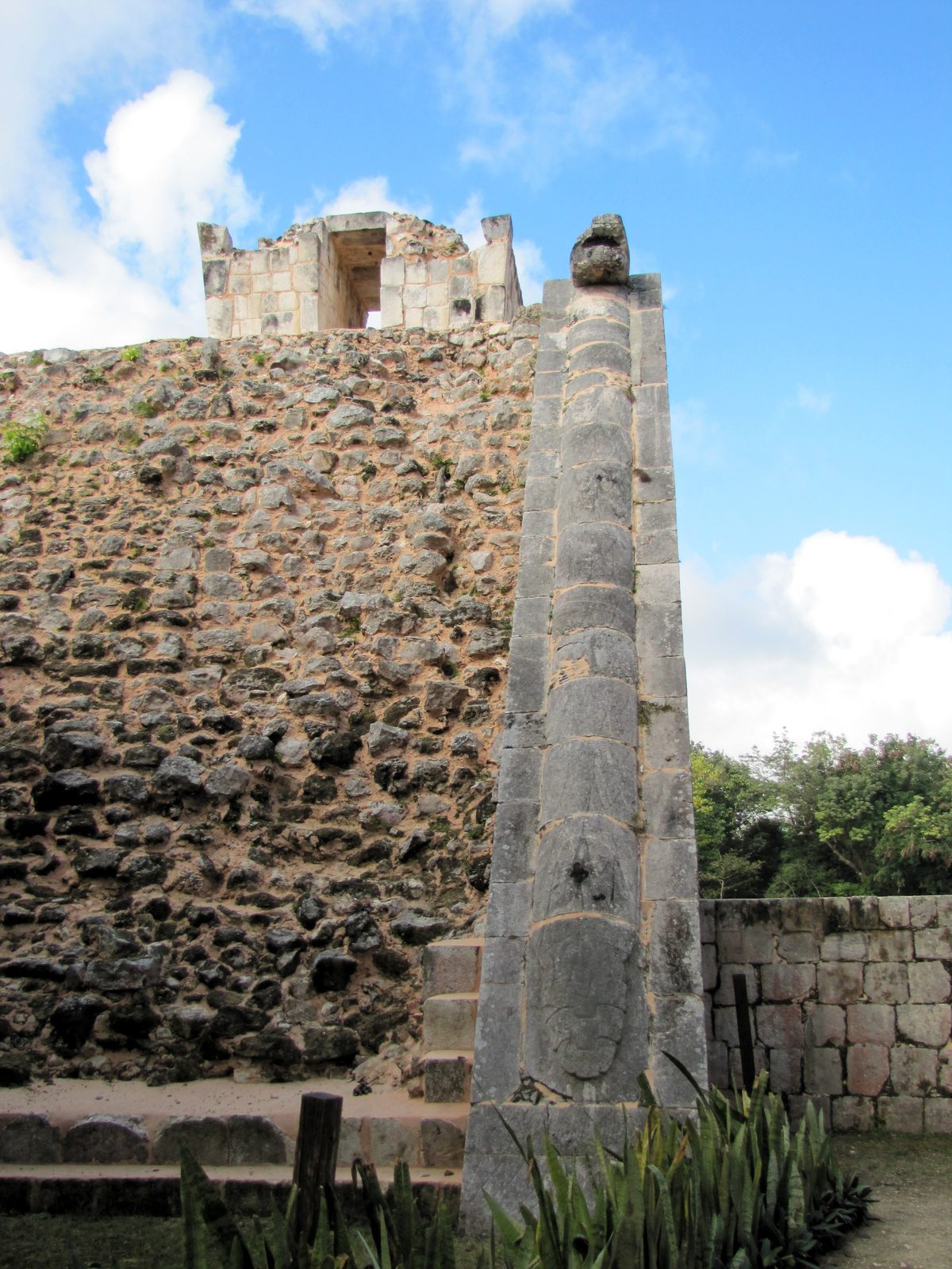 A ruined tower at Chichen Itza