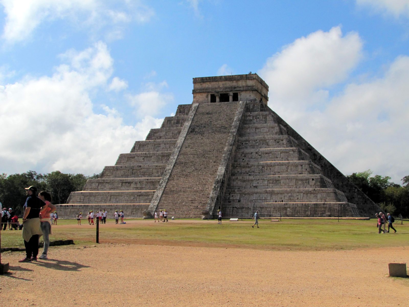 El Castillo across the plaza at Chichen Itza