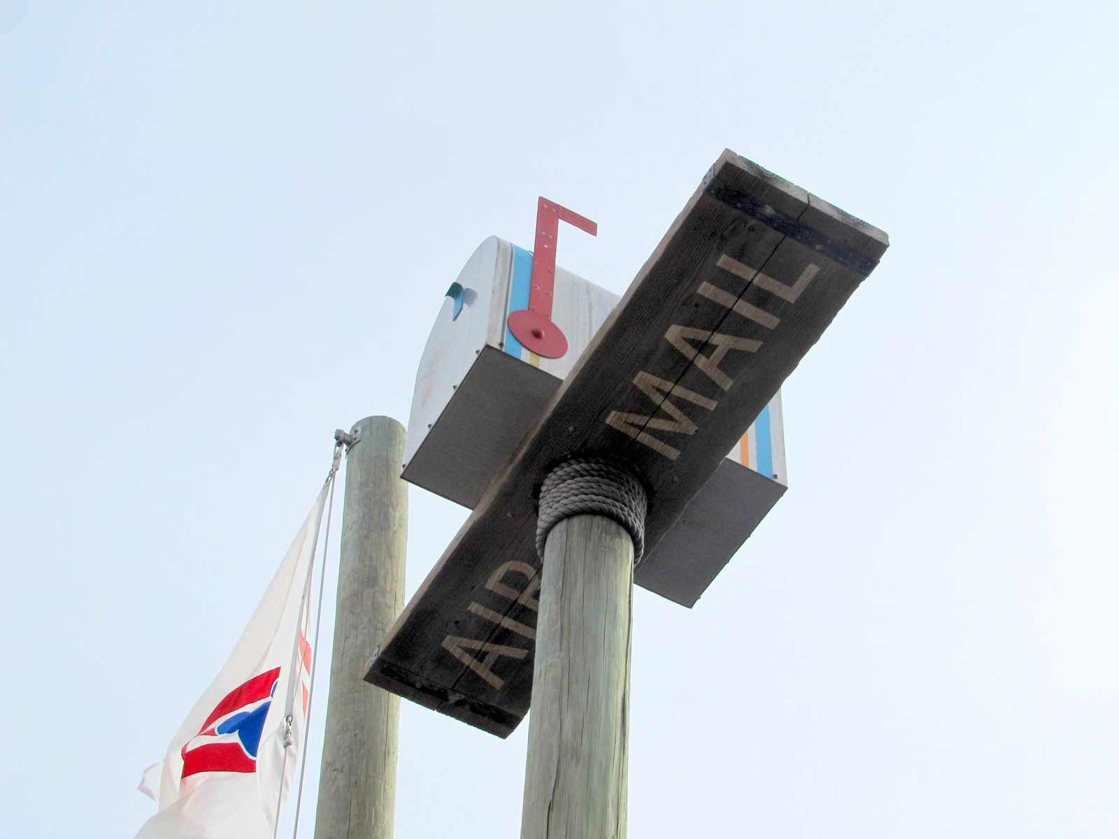 The post office sign on Castaway Cay