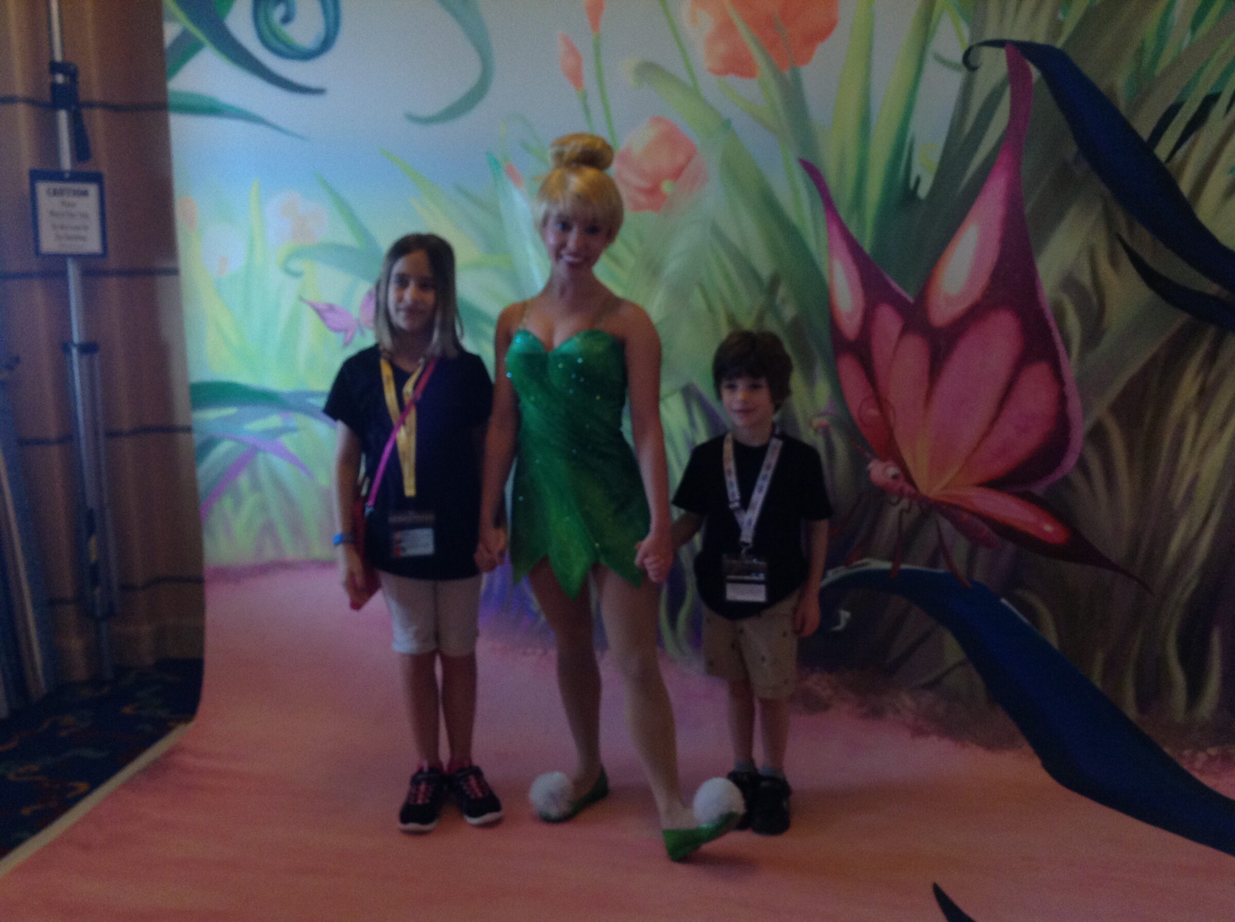Lisa and Thomas meet Tinker Bell