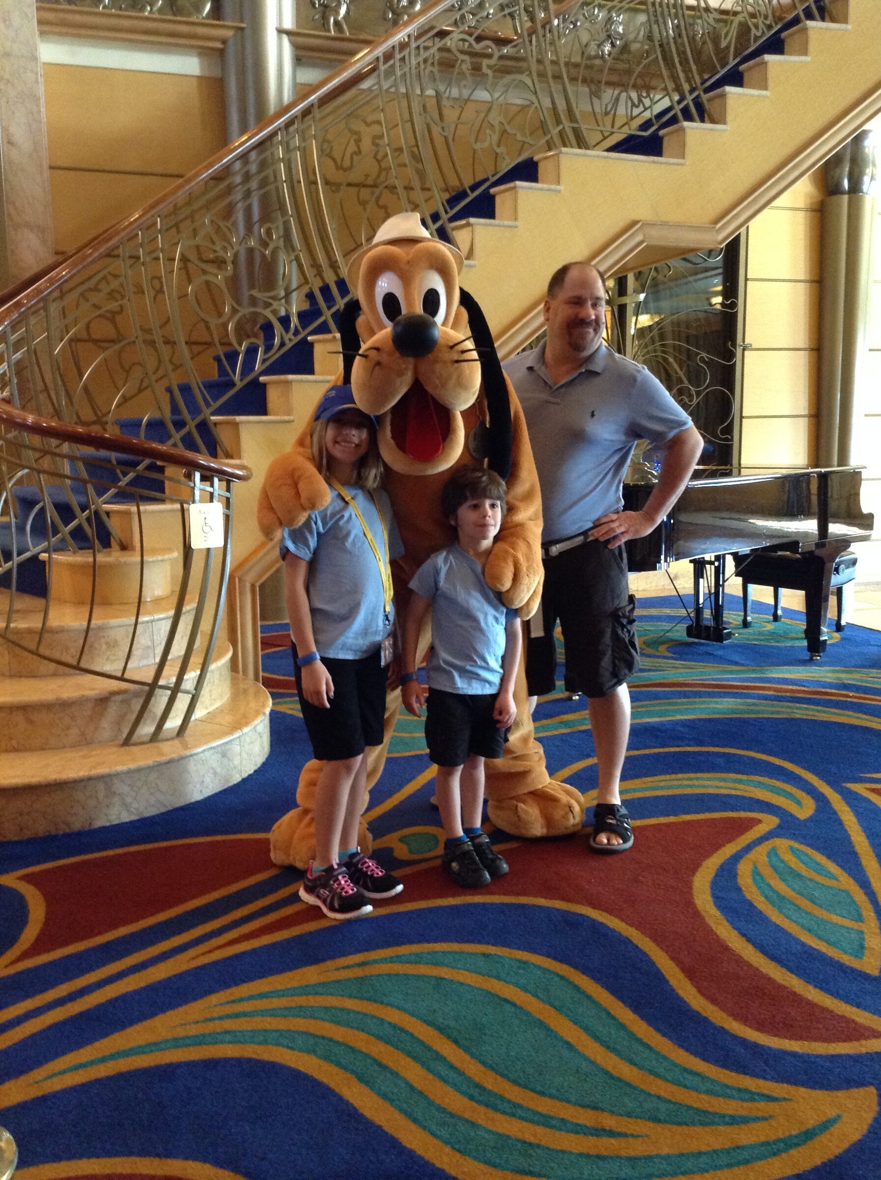 Meeting Pluto before we went ashore