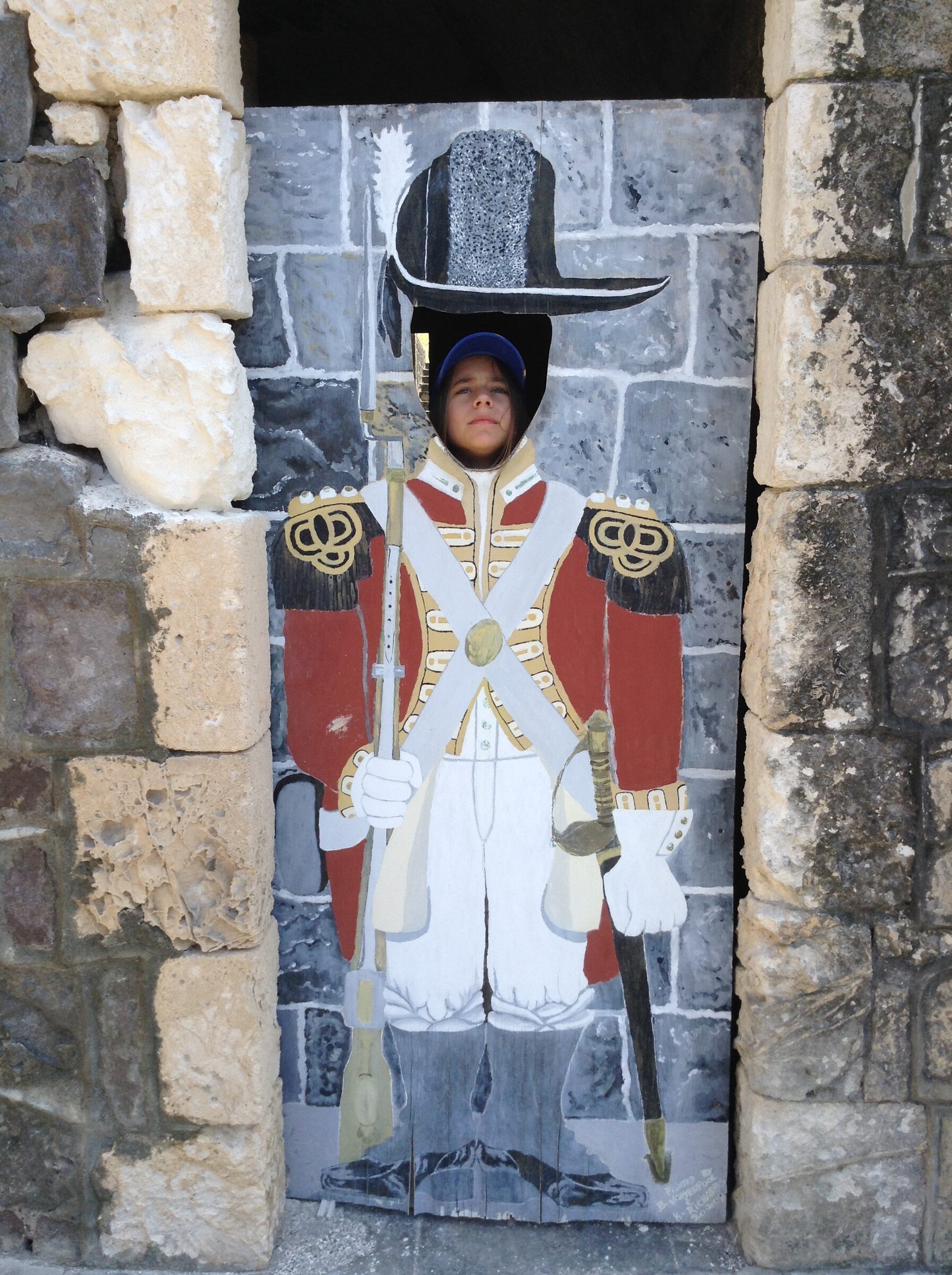 Lisa posed as a British soldier