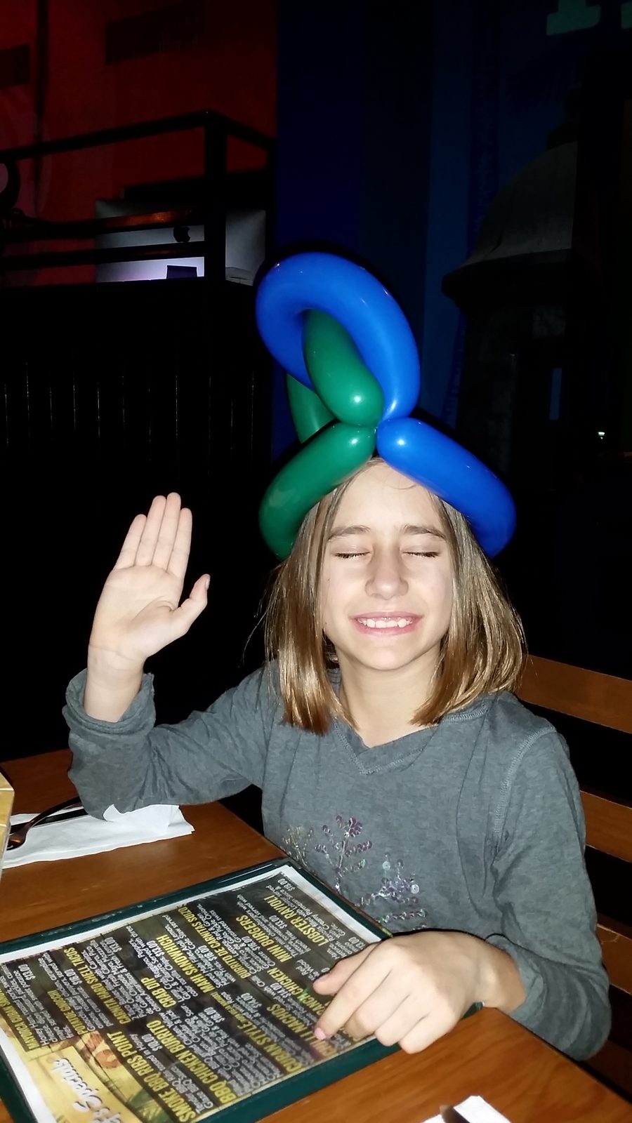 Lisa getting this party started early at Señor Frog's