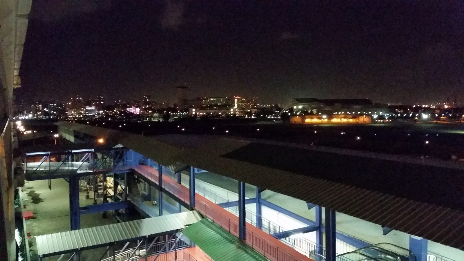 San Juan lights from the Wonder before sailing