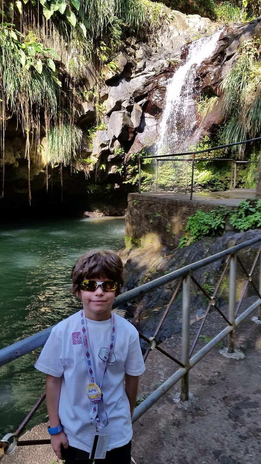 Thomas at Annandale Falls in Grenada