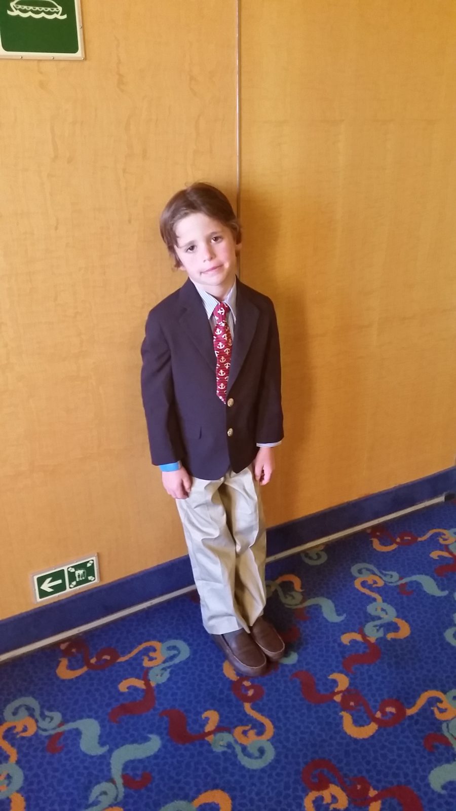Thomas dressed up on the Disney Wonder