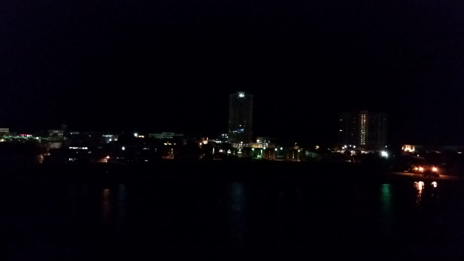 San Juan's skyline before sunrise