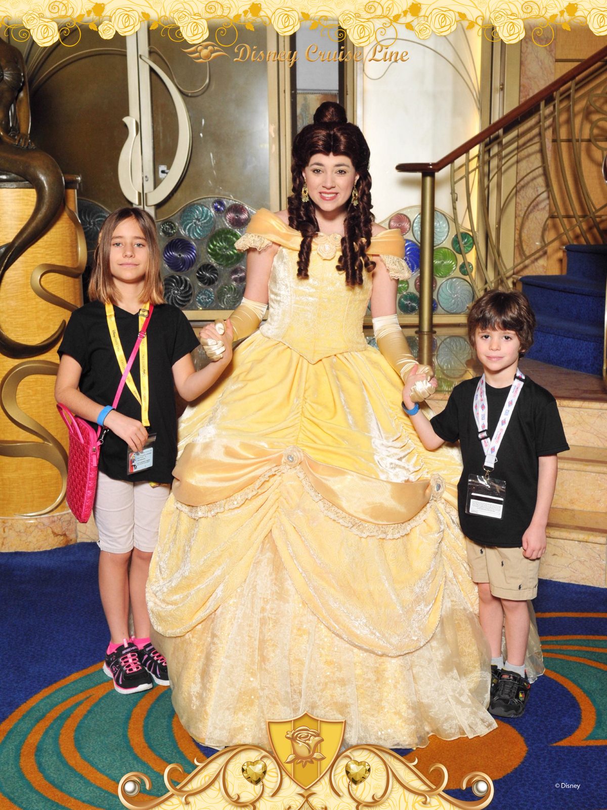 Lisa, Belle and Thomas in the Lobby Atrium