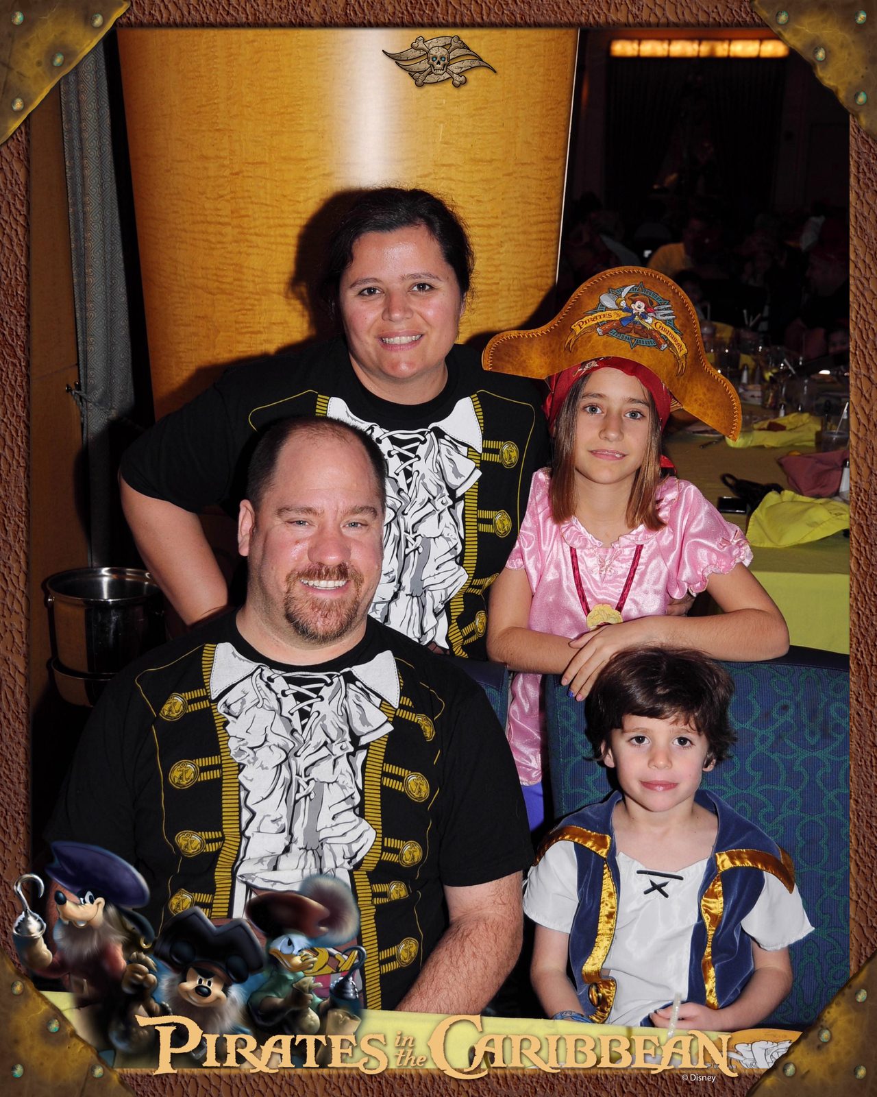 All four of us in pirate costume