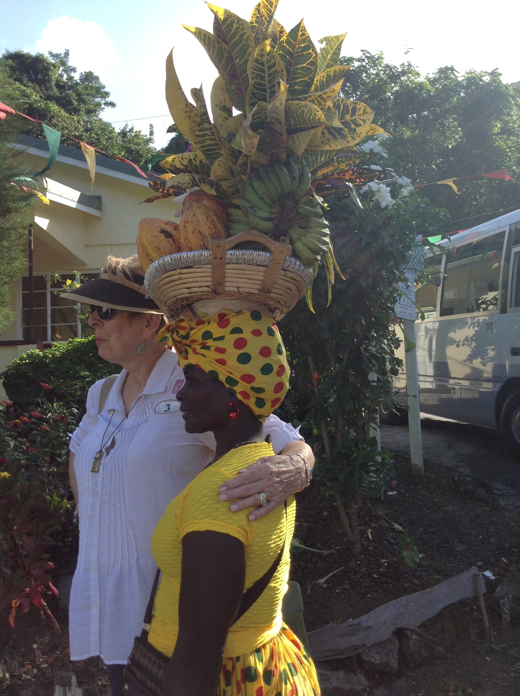 One of the Banana Ladies at Annandale Falls