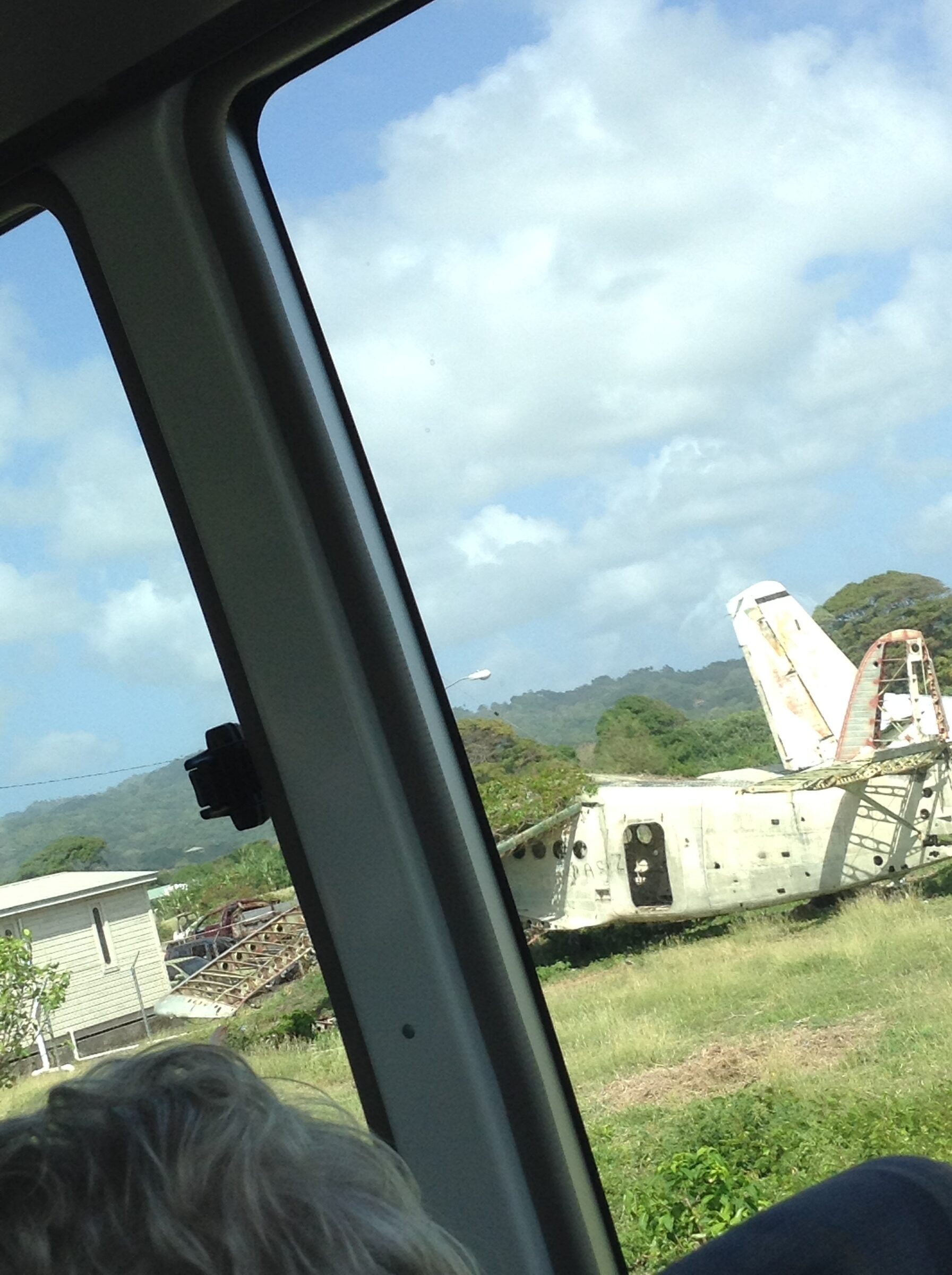 More of the airplane graveyard near Pearls Airport