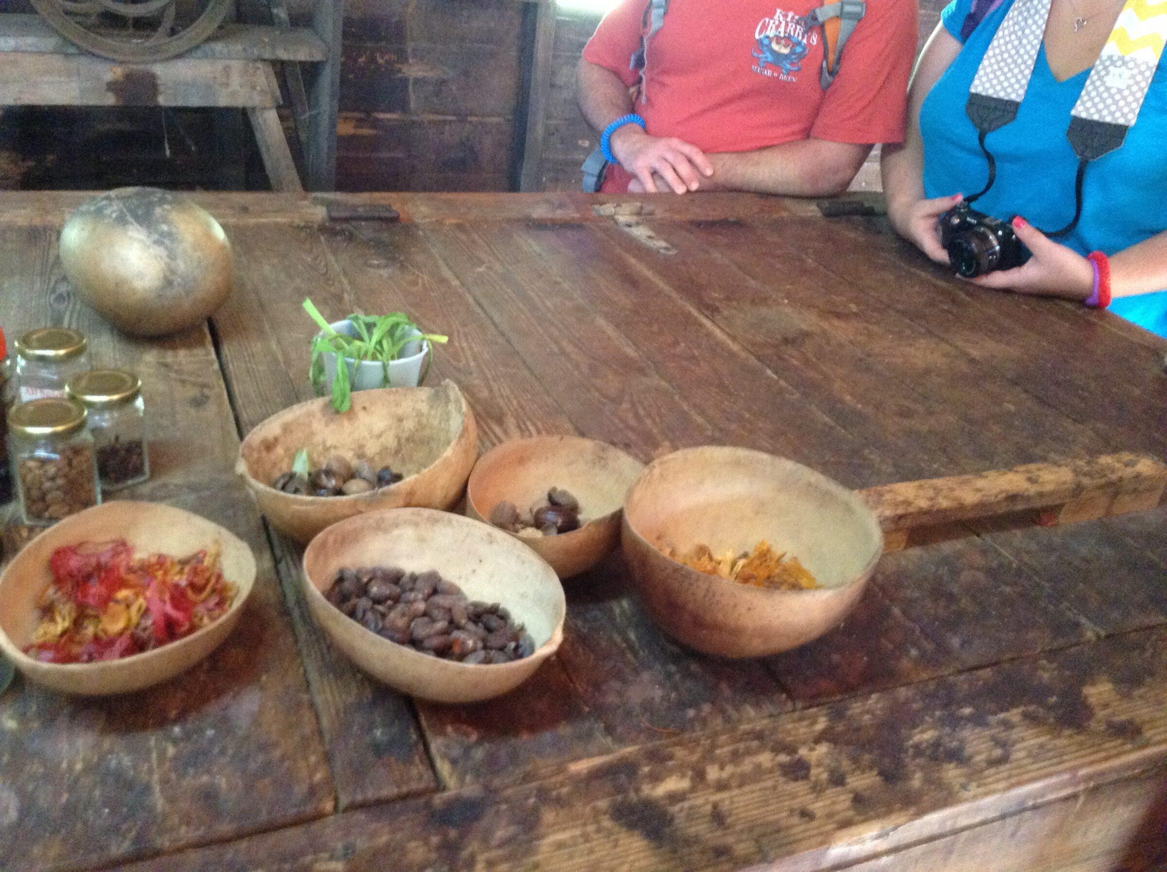 Spices laid out at Dougaldston