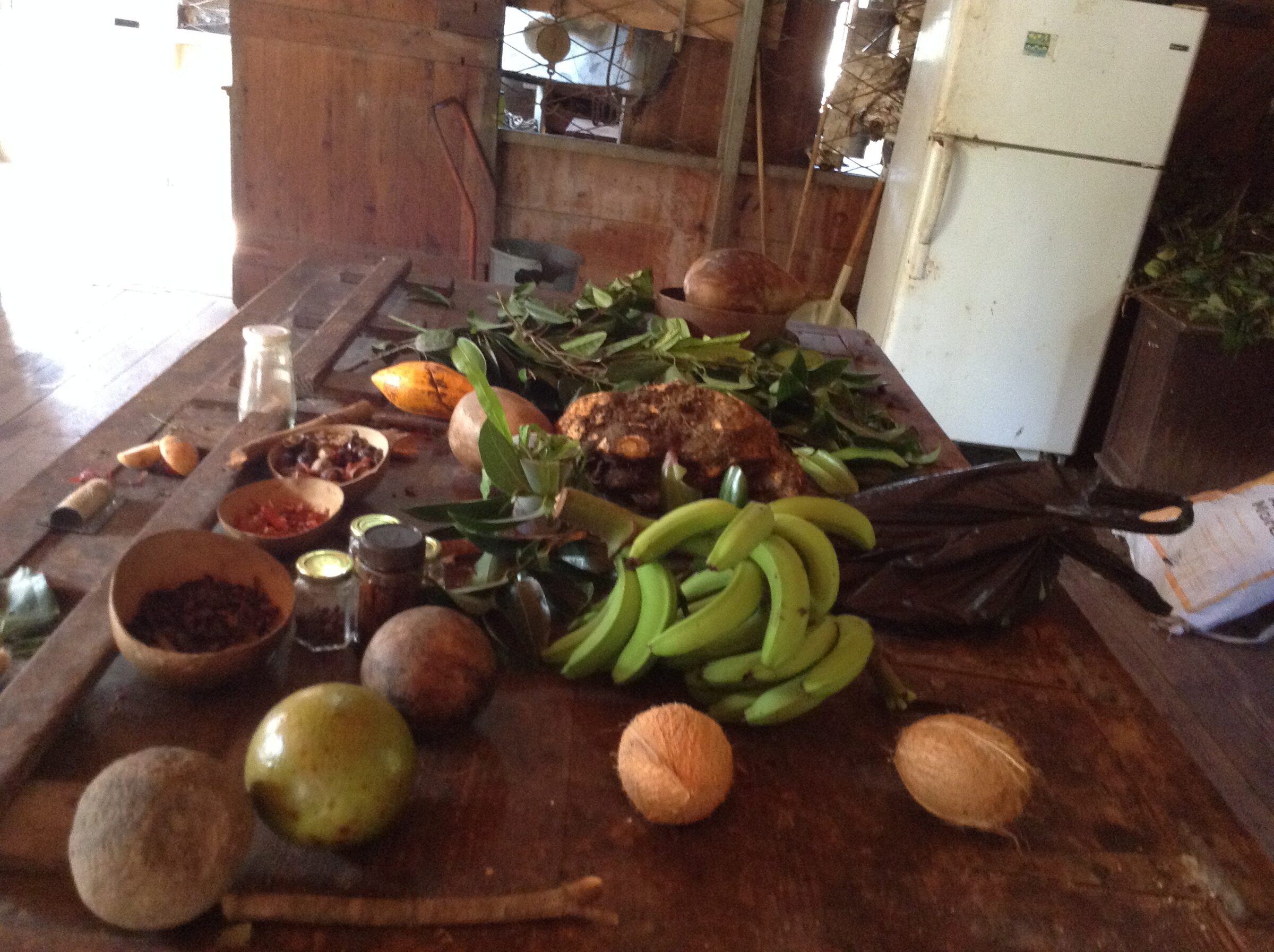 Fresh fruit and spices at Dougaldston