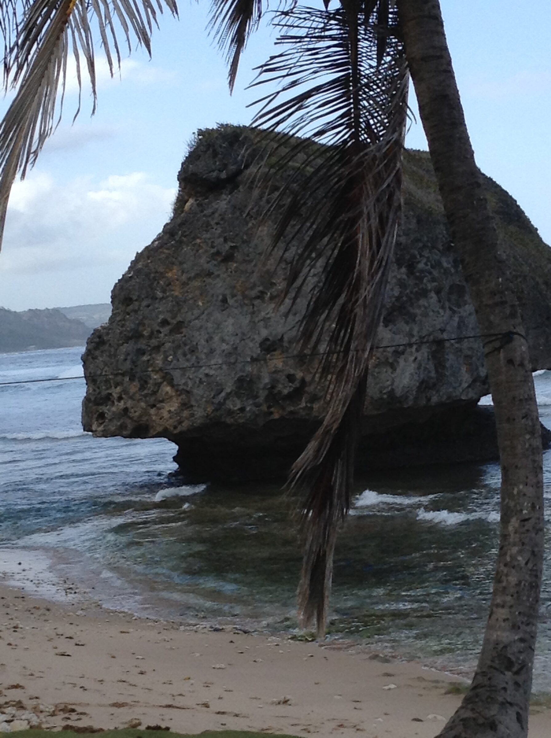 The big rock on the beach