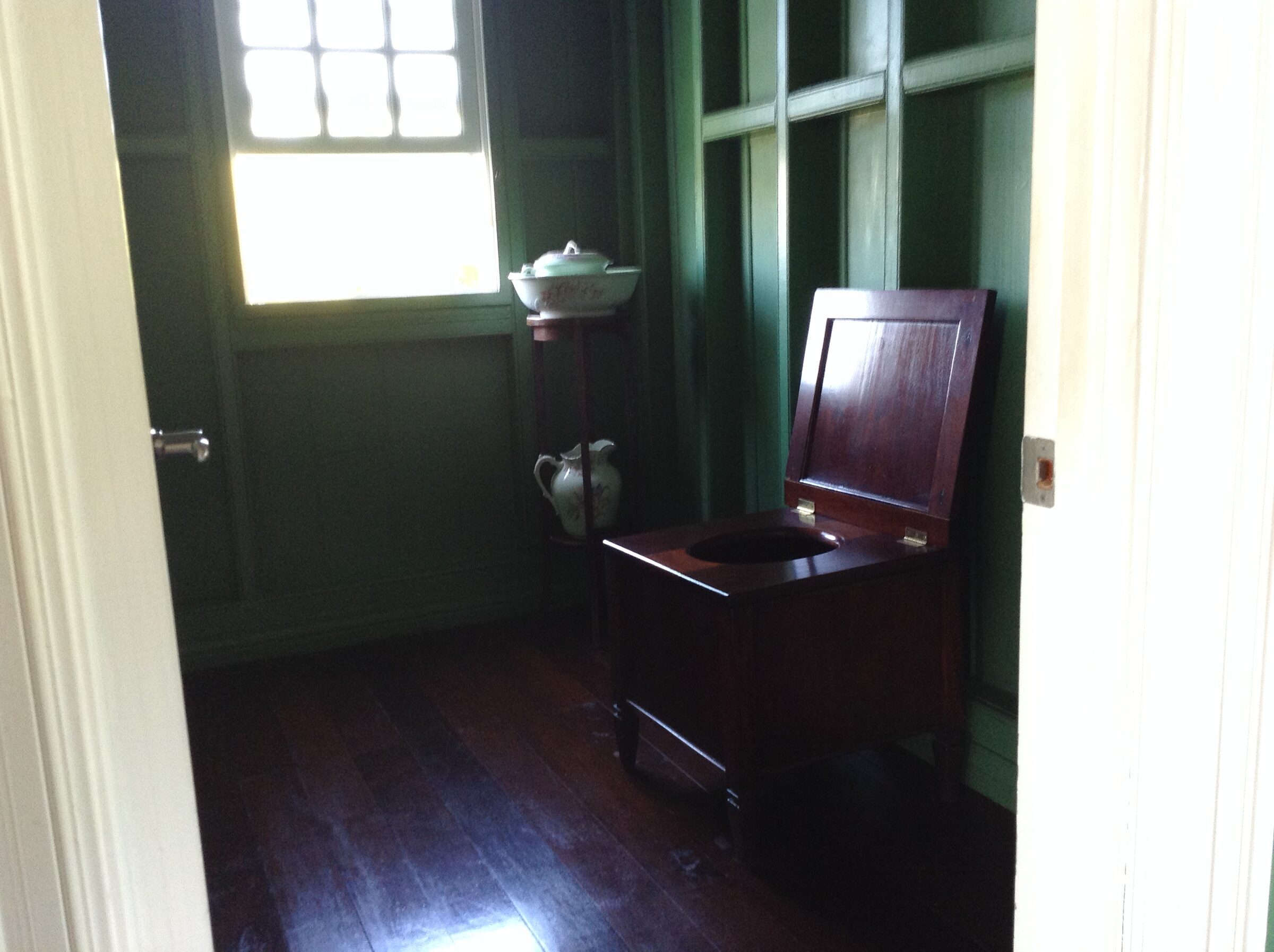 The old bathroom at Fairview Great House