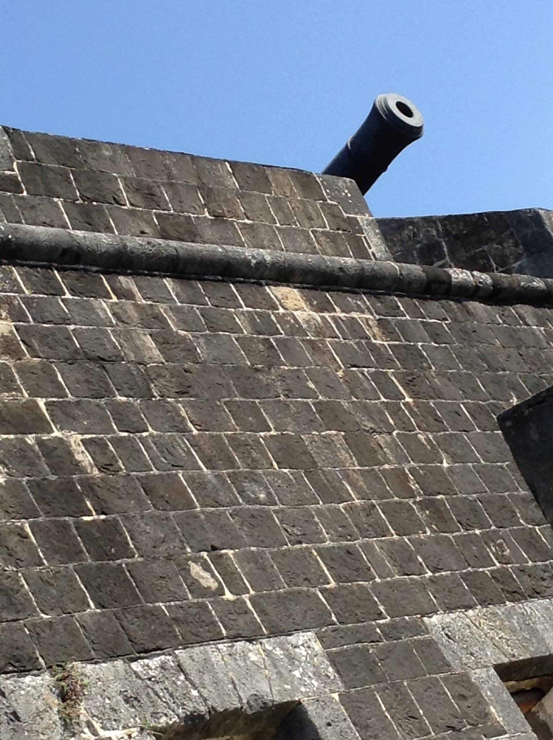A cannon at Brimstone Hill Fortress