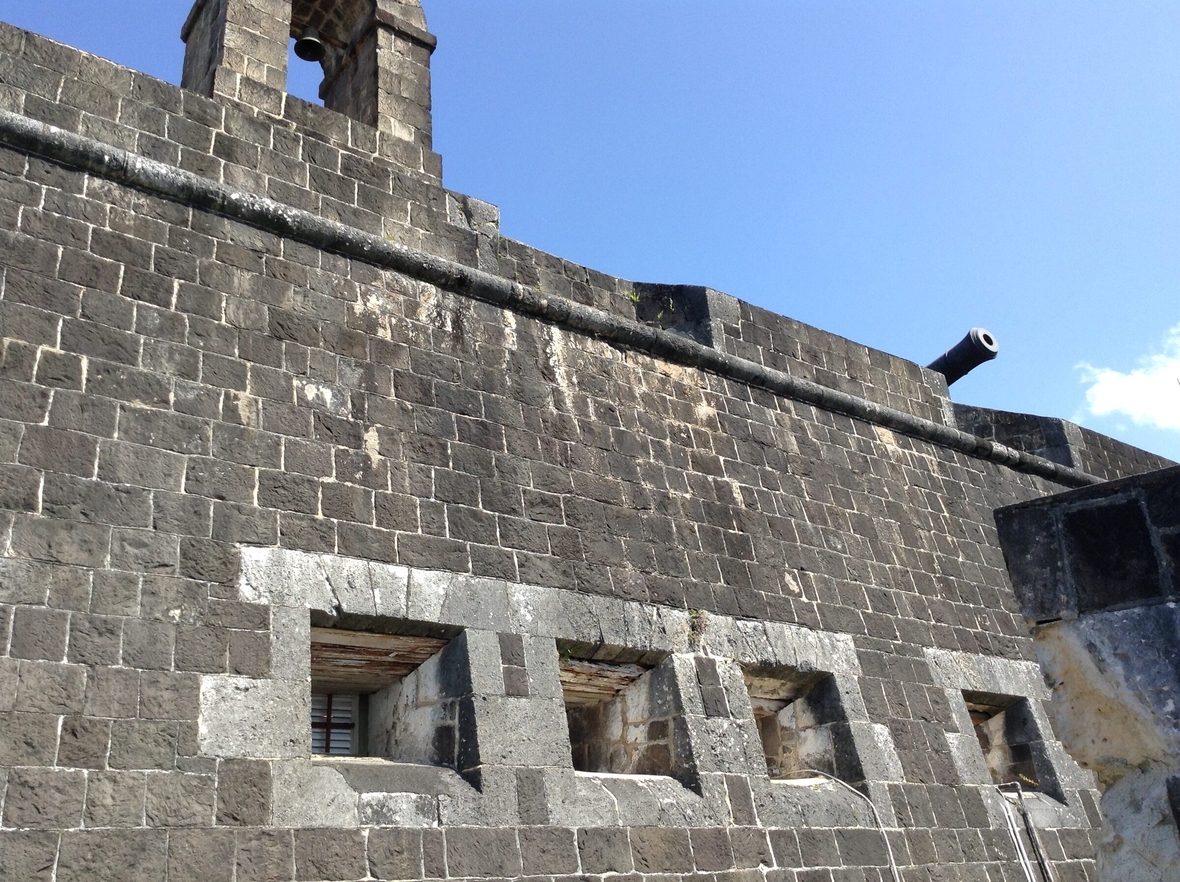 The impressive fortress at Brimstone Hill