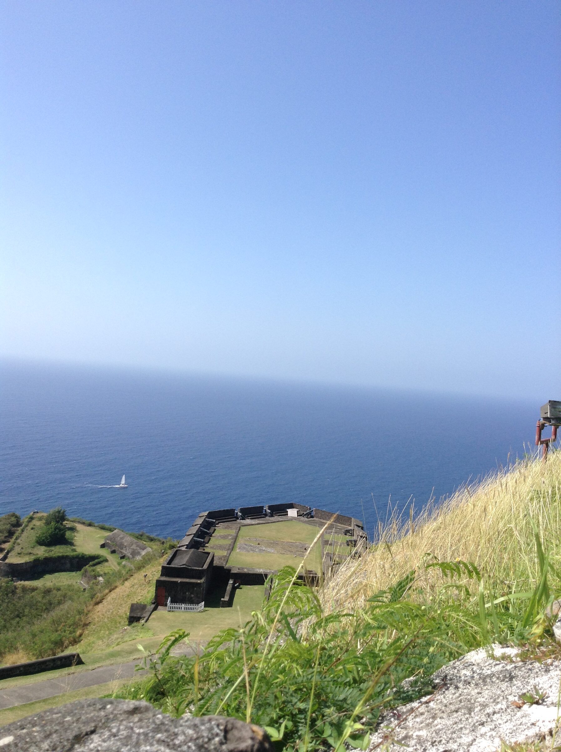 Looking out to sea from the fortress
