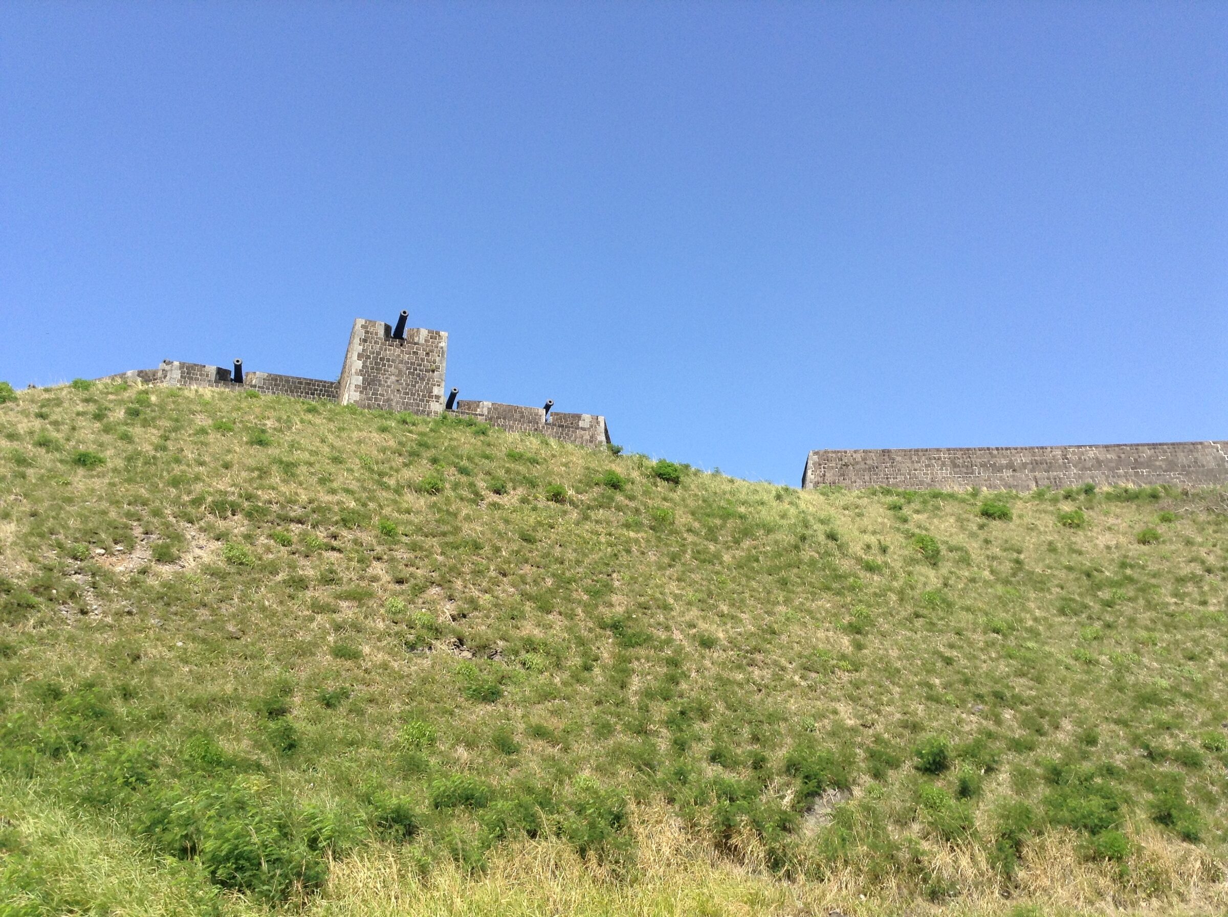 Brimstone Hill Fortress from below