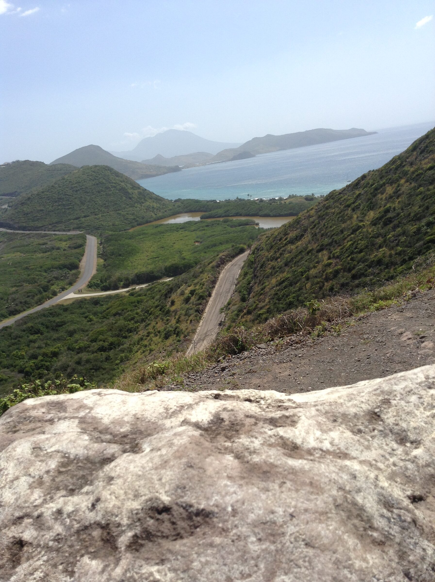 The winding road across St. Kitts