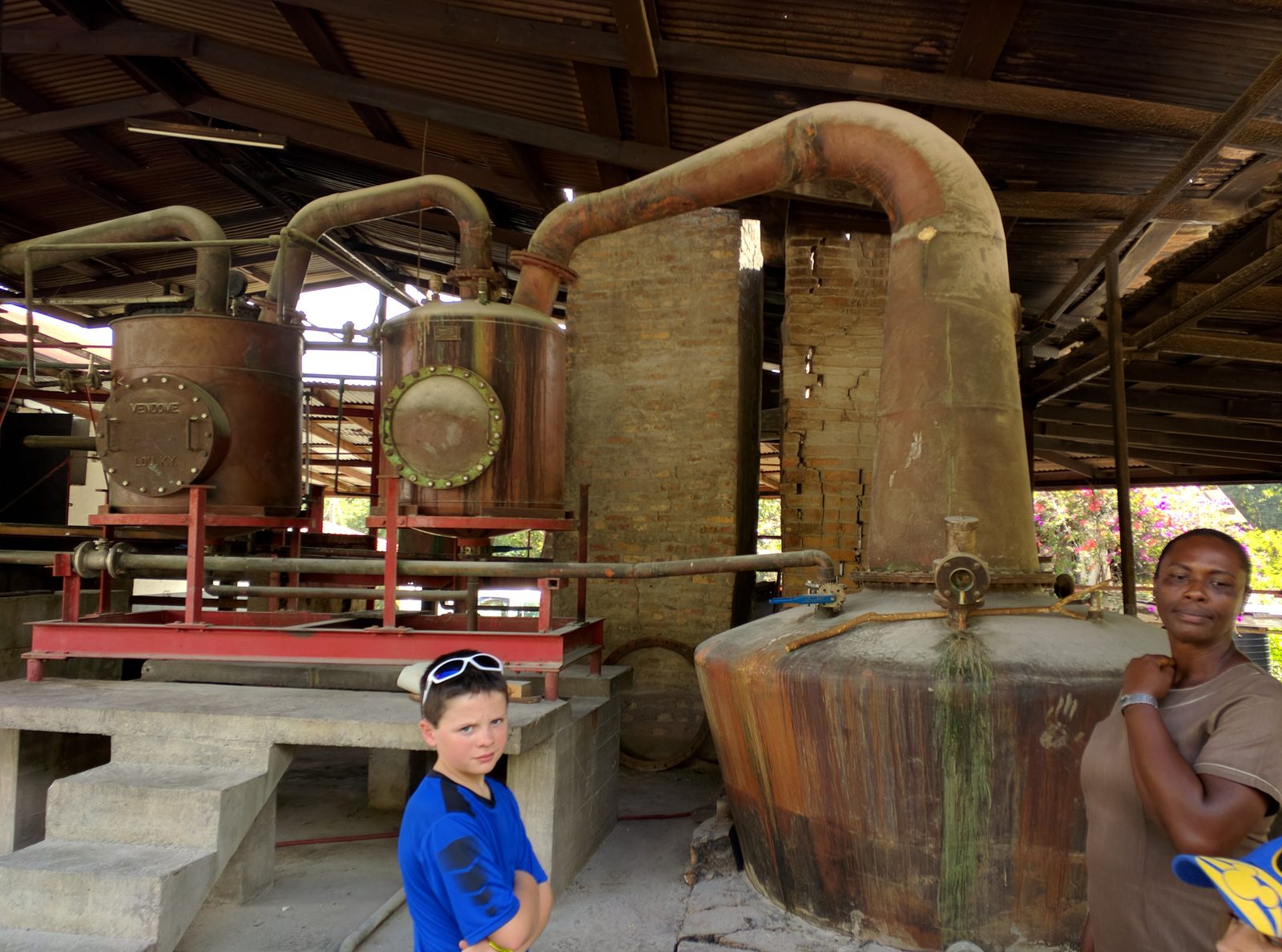 The copper stills at River Antoine