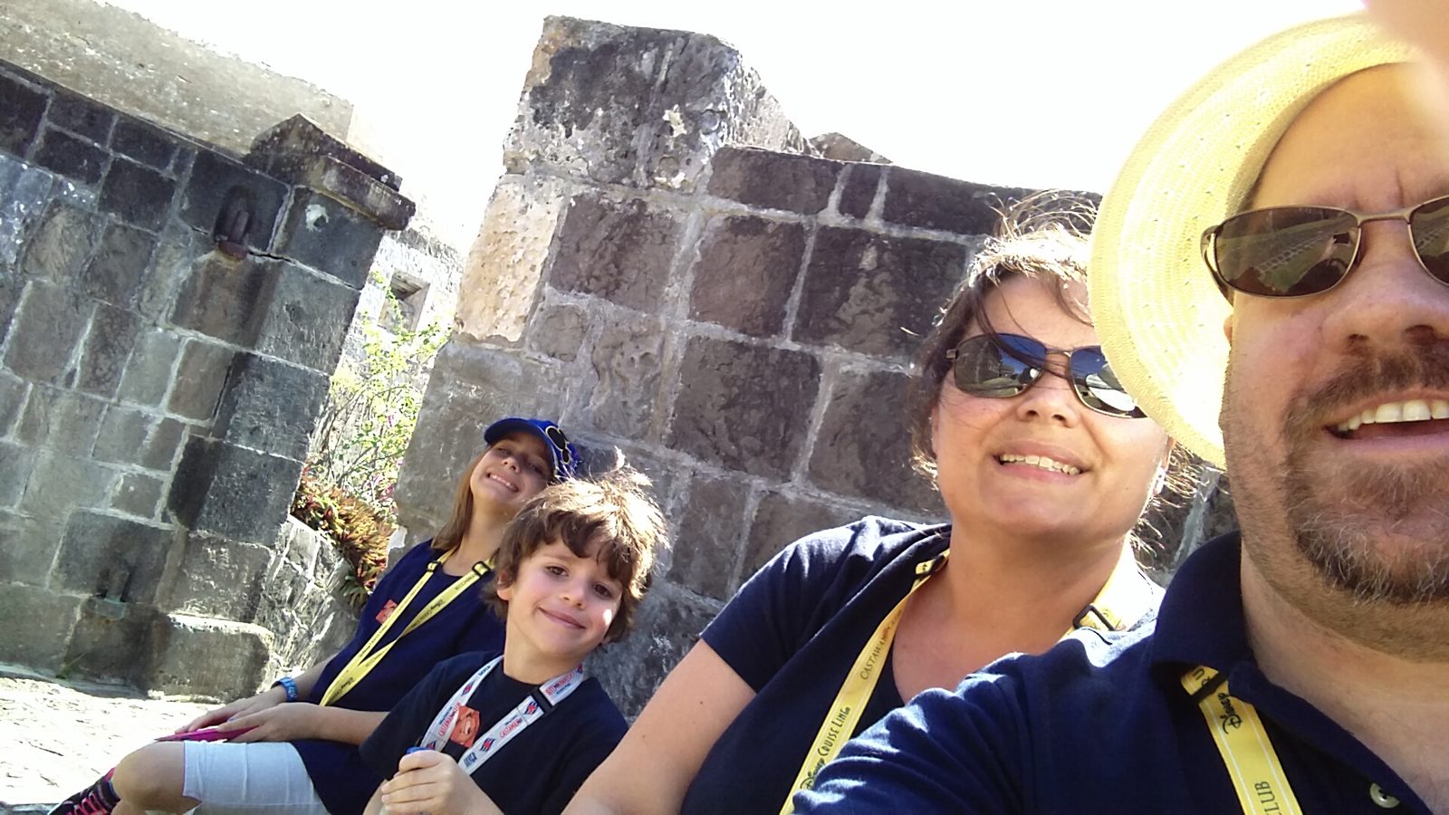 The family at Brimstone Hill Fortress