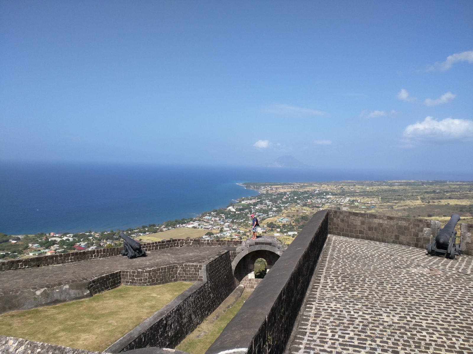 Cannons on the ramparts at Brimstone Hill Fortress
