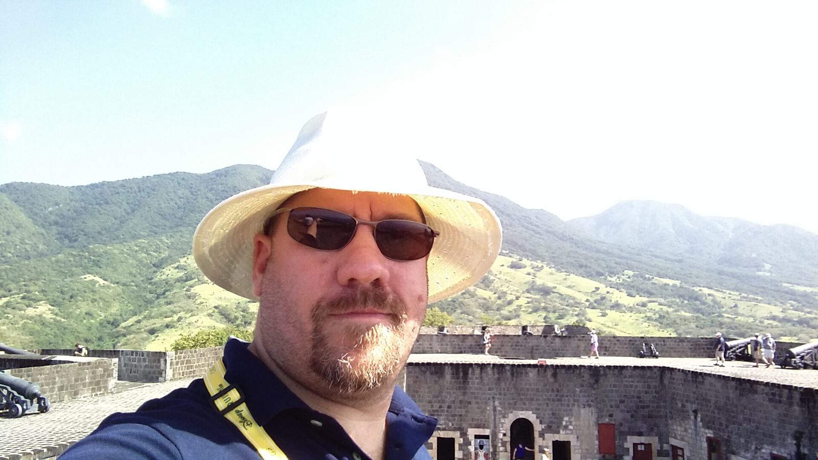 Me on the ramparts at Brimstone Hill Fortress