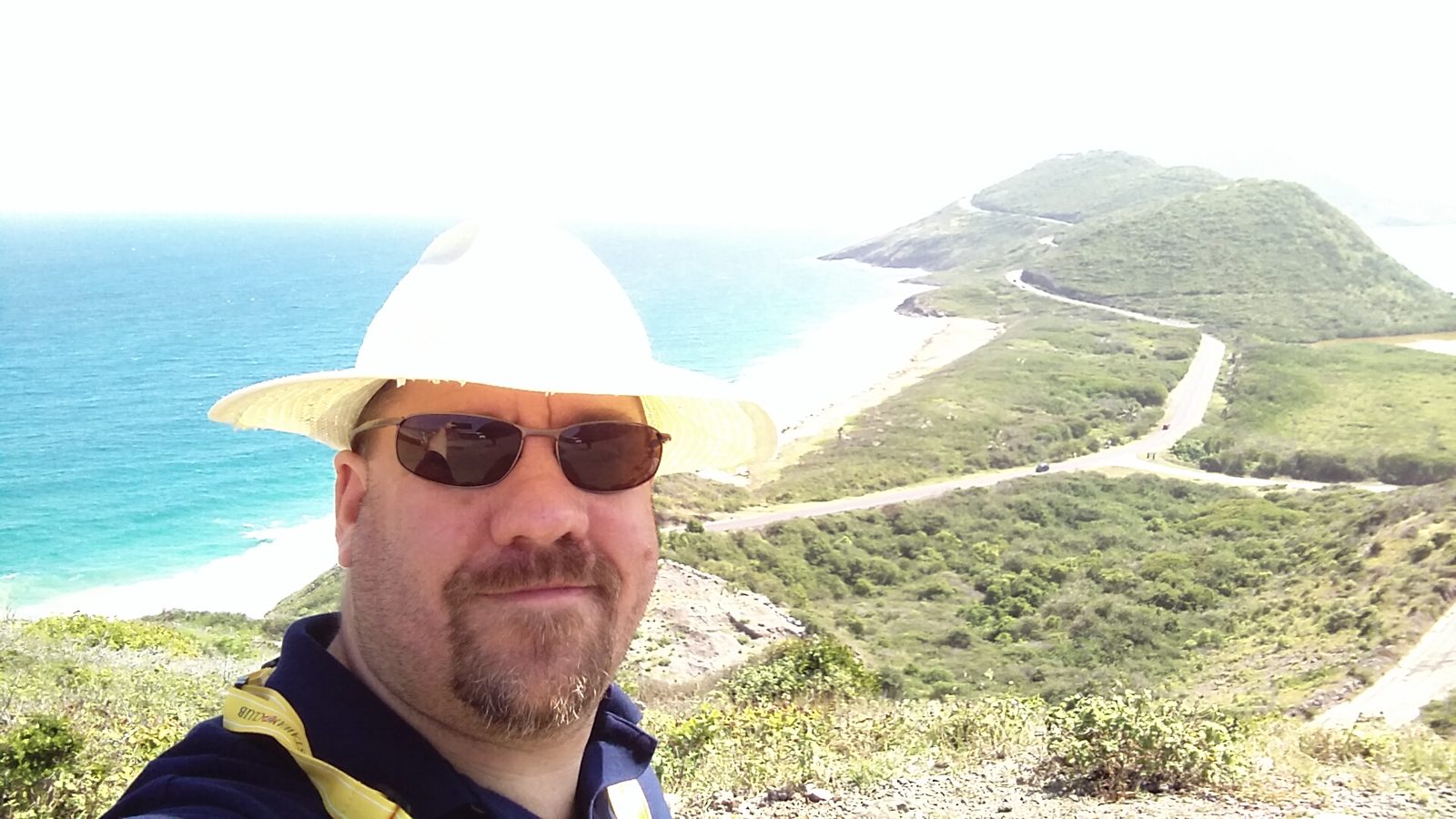 Me above the peninsula in St. Kitts