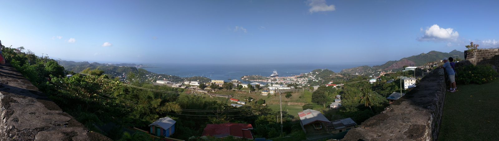 Looking over St. George's from Fort Frederick