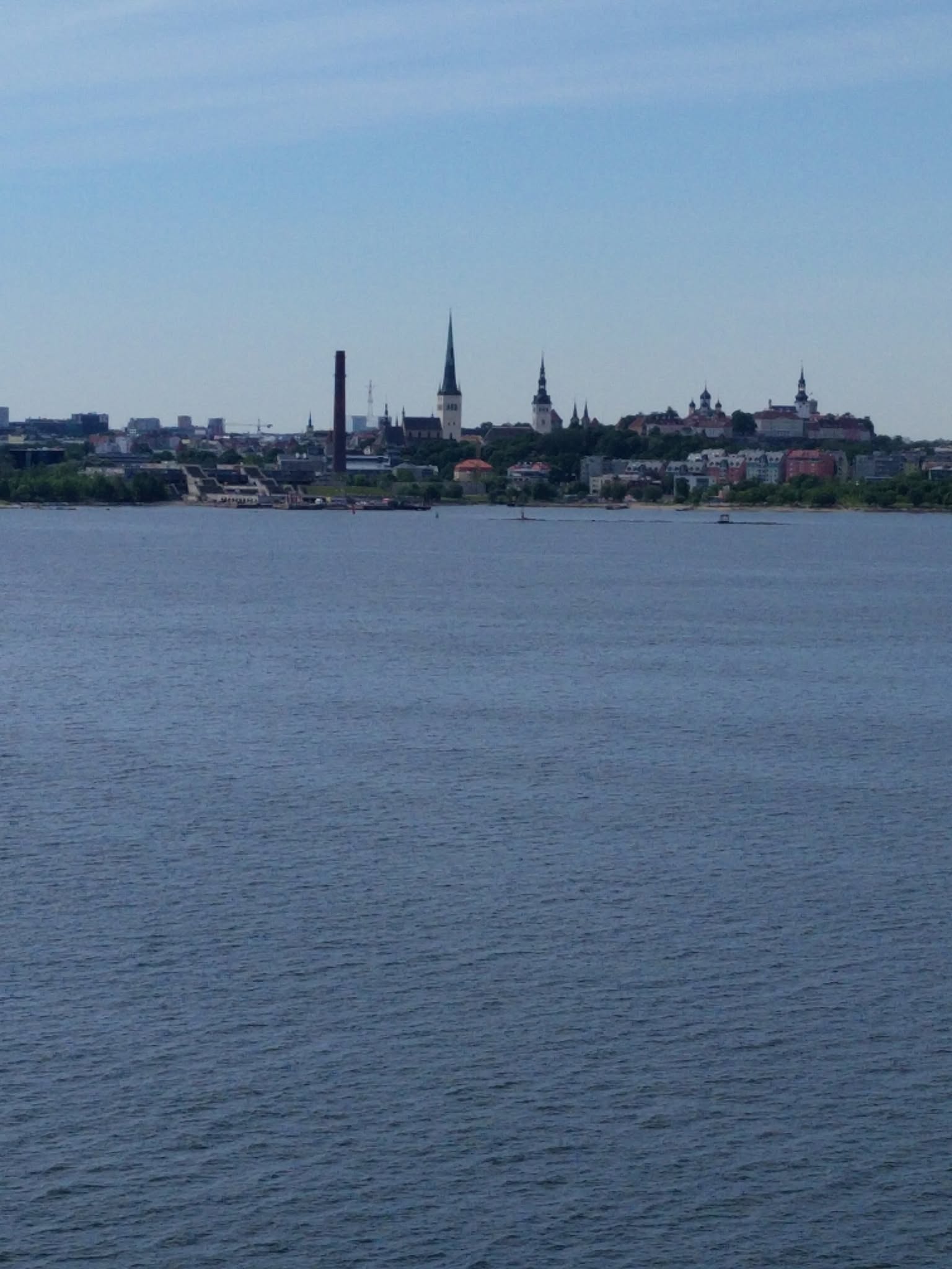 Approaching Tallinn from the ship